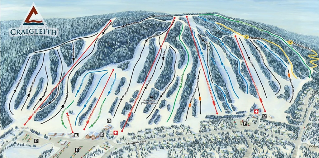 Craigleith Ski Hill Map