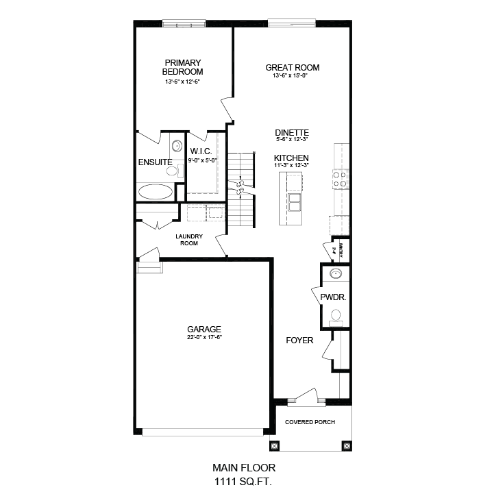 The Falcon main floor plan