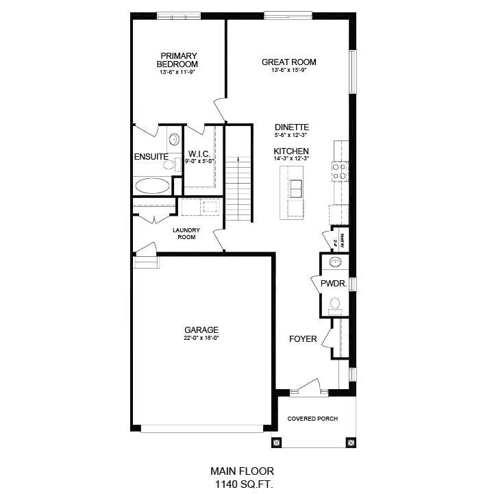 The Meadowlark main floor plan