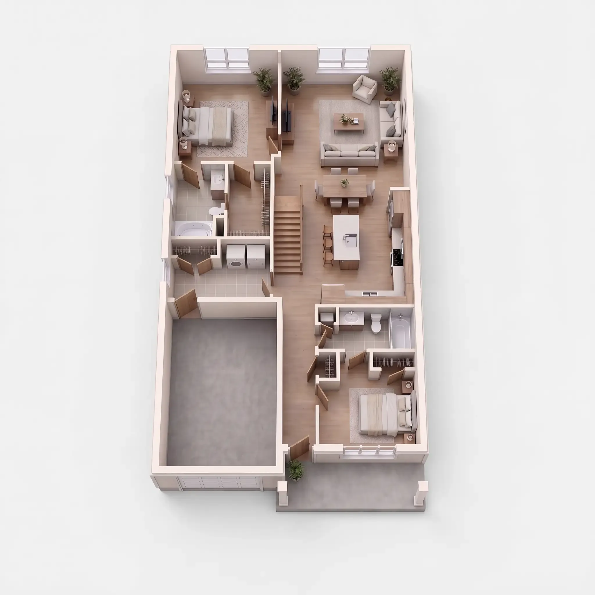 The Osprey main floor 3D plan
