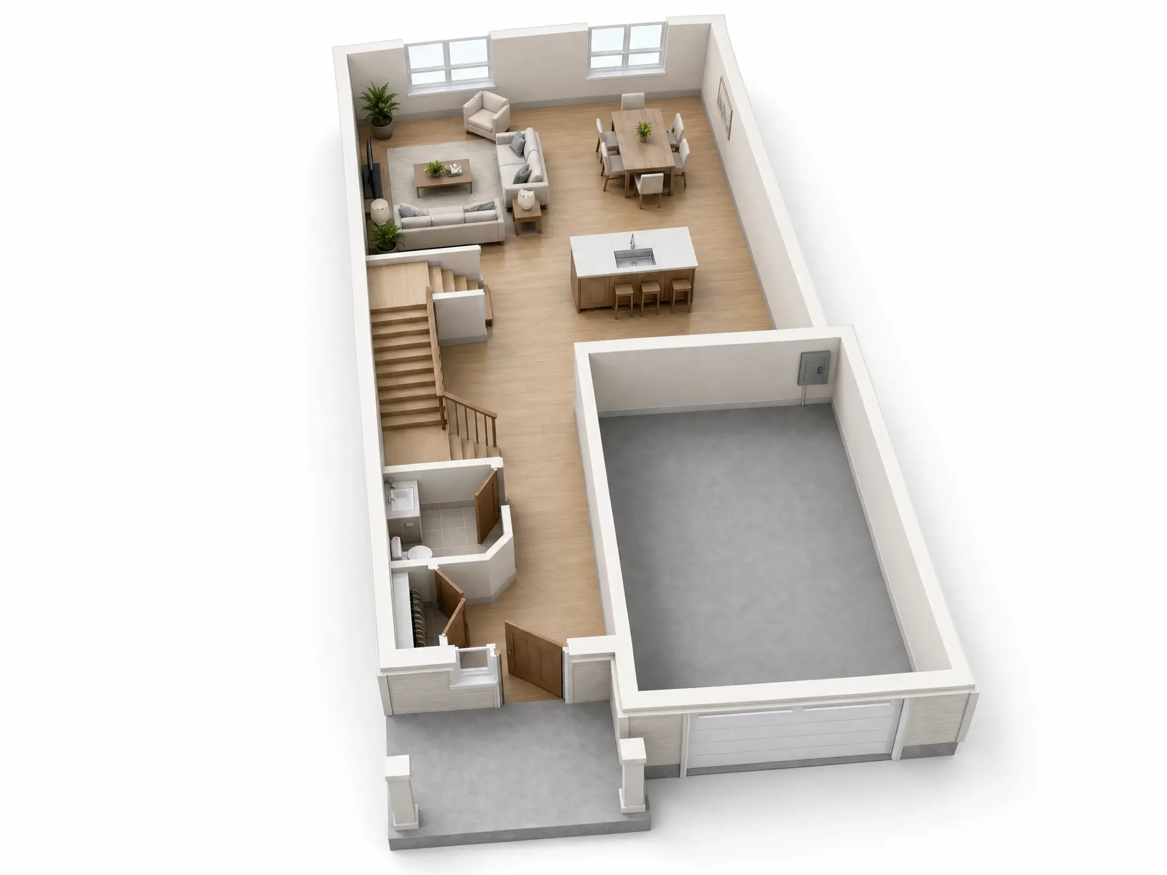 The Sailor interior unit main floor 3D plan