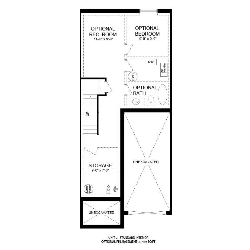 The Sailor interior unit basement plan