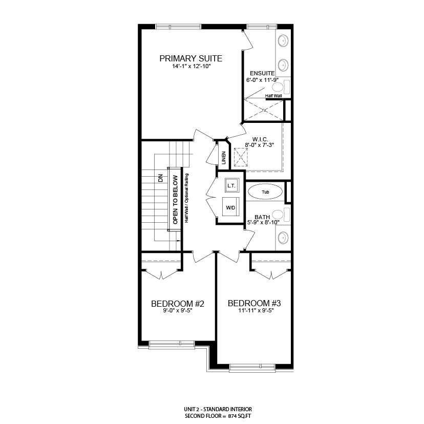 The Sailor interior unit second floor plan