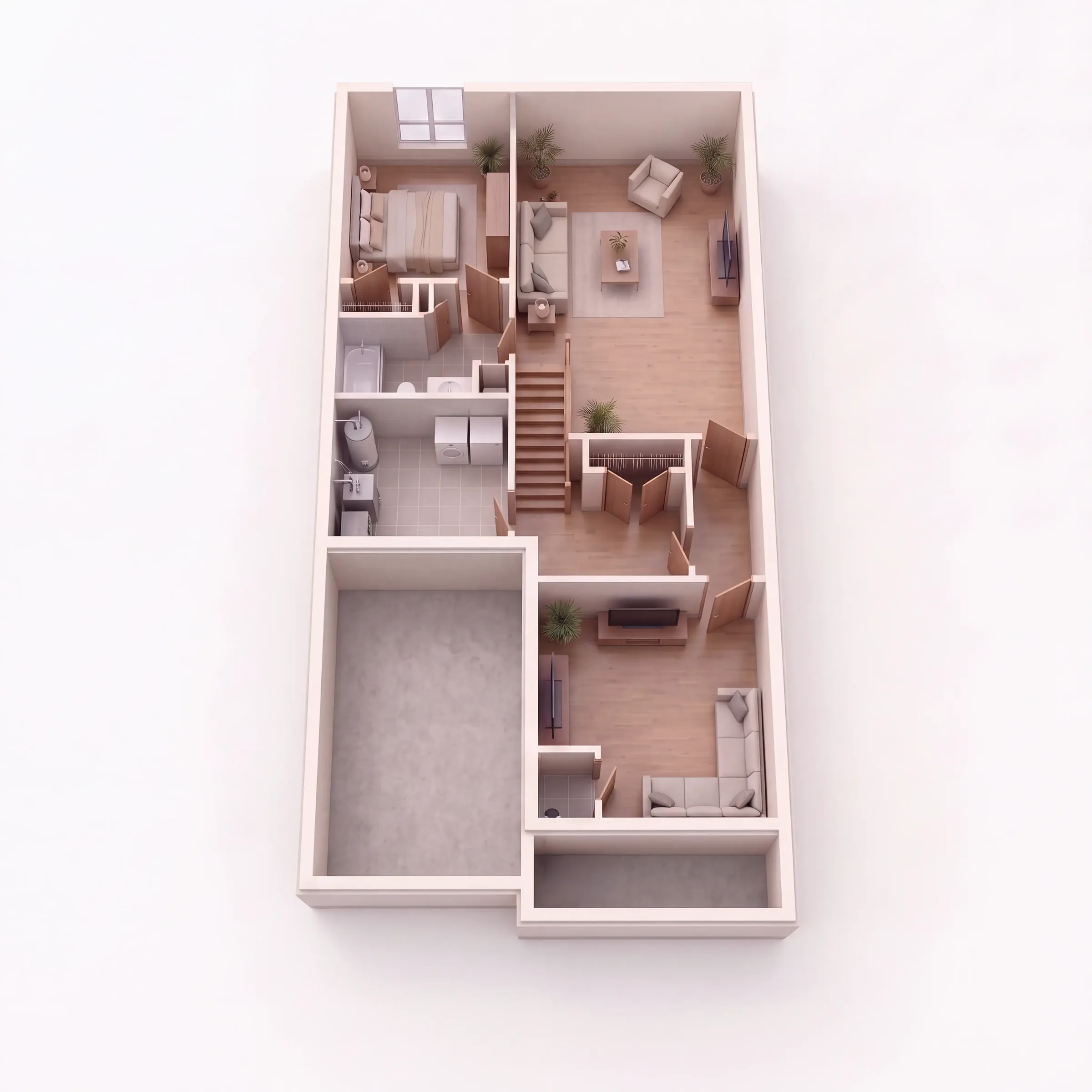 The Sparrow basement 3D plan
