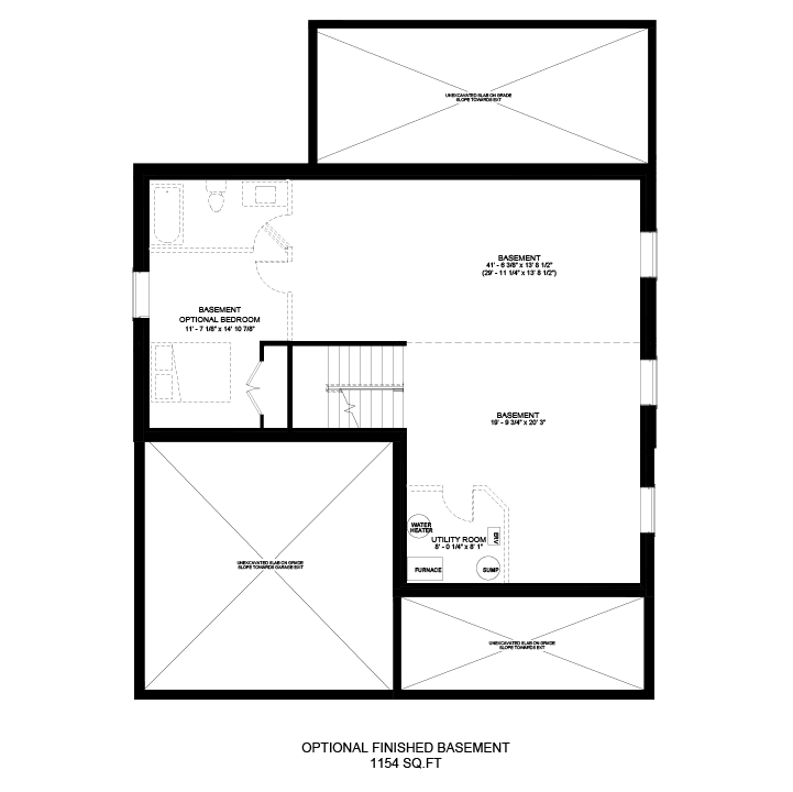 The Stonehurst traditional basement plan
