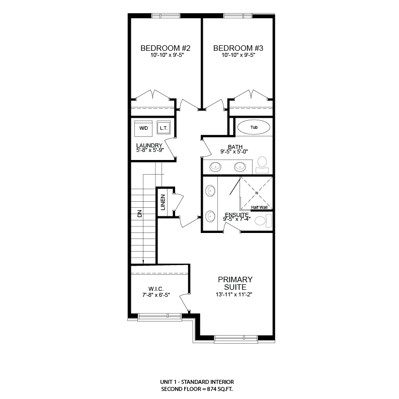 The Voyageur interior unit second floor plan