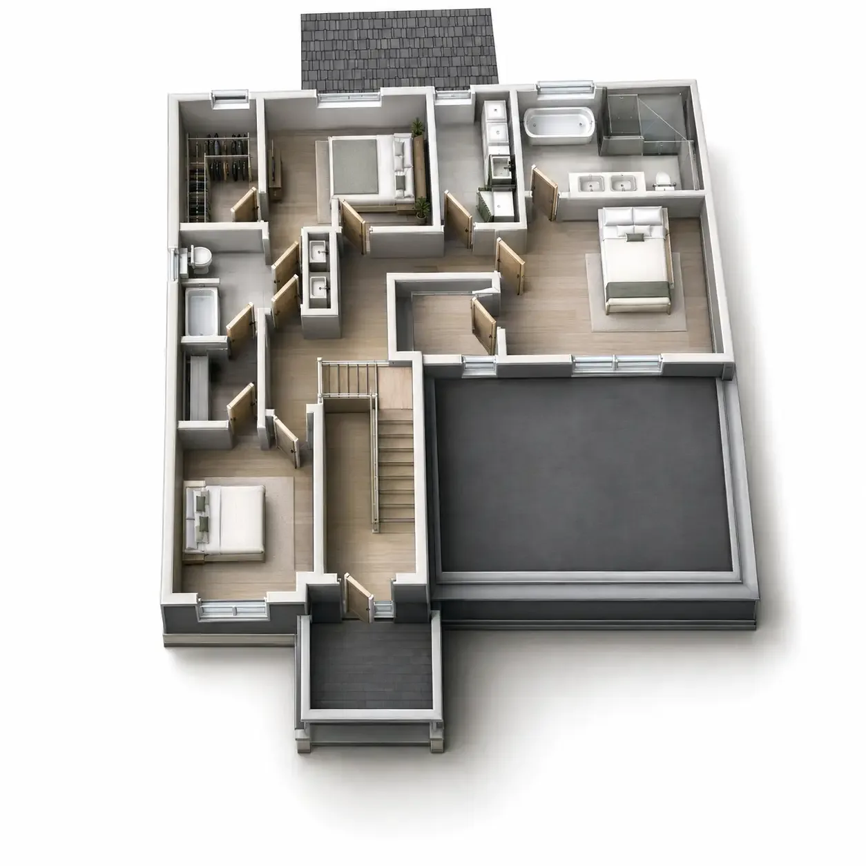 The Willowbank second floor 3D plan