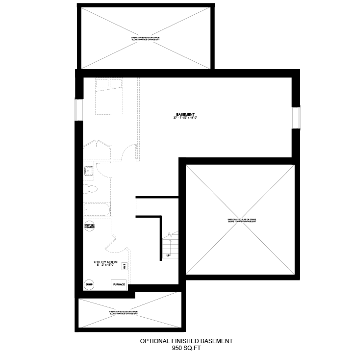 The Willowbank traditional basement plan